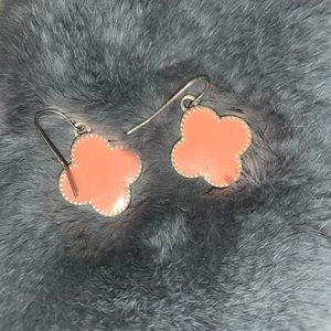 Pink earrings from local boutique